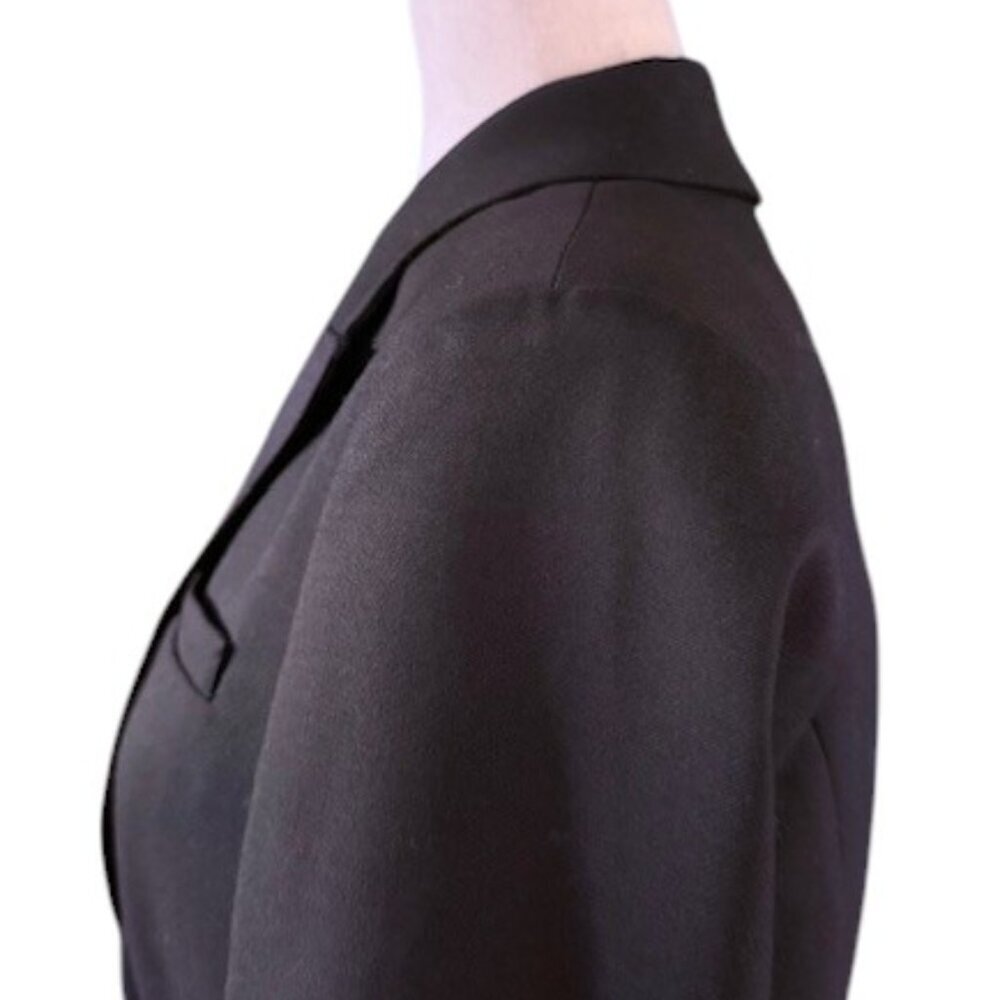 LoveShackFancy Pantonia Black Wool Blend Peplum Blazer Jacket Size 10 NWT $645 - Picture 9 of 16
